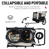Kumasinova Bike Trailer,Holds Pet Up to 88 lbs,Pet Cart Bicycle Carrier with Quick Release Wheel,Non-Slip Floor,Internal Leash,Push Cart for Pet - 4 of 4