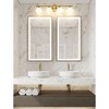 Neoma 4-Light Vanity Wall Light - Modern Opal Glass & Steel Fixture for Bathrooms - 2 of 4