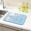 REGALWOVEN Dish Drying Mat, Absorbent Microfiber Kitchen Mat for Dishes, Pots and Pans - 2 of 4