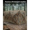 GustoWave 2-4 Person Hunting Shelter Waterproof Camouflage Tent with Quiet Magnetic Door Easy to Carry Suitable for Deer and Turkey Hunting - 3 of 4