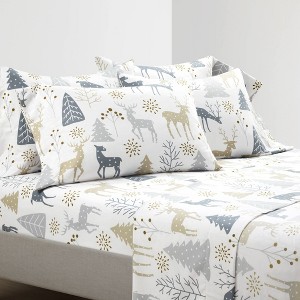 370 Thread Count Wonderland Soft Flannel Sheet Set - Lush Décor - 1 of 4