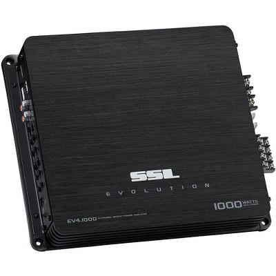 Sound Storm Labs Evolution EV4.1000 4 Channel 1000 Watt Bridgeable Class A/B Full Range Car Amplifier with MOSFET Power and Remote Subwoofer Control