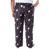 Friday The 13th Men's Jason Hockey Mask Allover Pattern Sleep Pajama Pants Black - 2 of 4