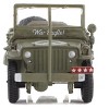 U.S. 1/4 ton Military Vehicle Olive Drab "War Eagle" (1945) US Army "Ground Power Series" 1/72 Diecast Model by Hobby Master - 3 of 4