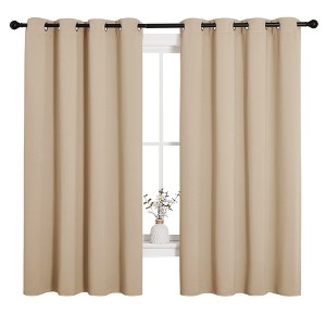 NICETOWN Grommet Top Blackout Curtains, Thermal Insulated Noise Reducing Window Drapes (Set of 2) - 1 of 4