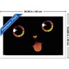 Trends International Tobe Fonseca - Black Cat Minimalist Tongue Framed Wall Poster Prints - 3 of 4