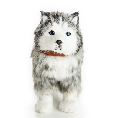 The Queen's Treasures 18 In  Doll  Husky Puppy Dog with Leash and Collar