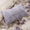6 Pcs Elegant Watercolor Floral Print Reversible Quilt Set, All Season Bedding Sets, Cozy Home Textile for Lux Bedroom Decor - 4 of 4