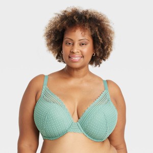 Women's Lace Plunge Push-Up Bra - Auden™ - 1 of 3