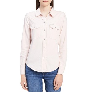 Calvin Klein Womens Crystal Button Up Shirt - 1 of 1