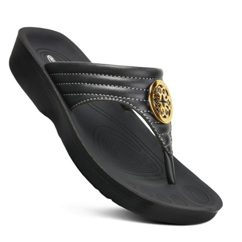 Aerothotic Idelle Women's Walking Summer Thong Sandals - image 1 of 4