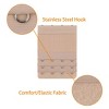 INSPIRE CHIC Women's Elastic Bra Hook Strap Extensions 3 Rows 2 Pcs - 4 of 4