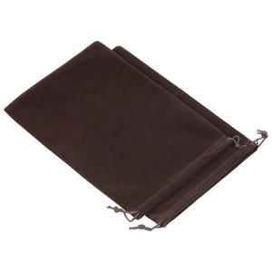 Unique Bargains Glasses Wedding Gift Microfiber Soft Drawstring Storage Bags 2 Pcs - 1 of 3