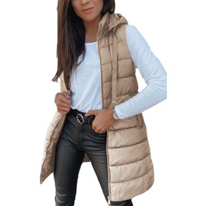 Imily Bela Oversized Hooded Puffer Vest Long Sleeveless Quilted Winter Outerwear for Women - 1 of 4