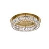 Elegant Lighting Monroe 1 - Light Flush Mount in  Gold - 2 of 4