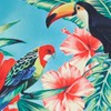 Saro Lifestyle Vibrant Toucan Outdoor Pillow with Poly Fill, 18"x18", Multicolored - 3 of 4
