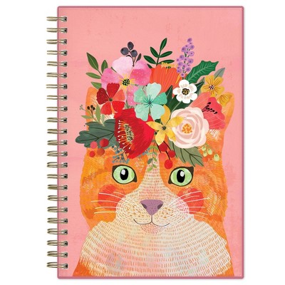 2022 Planner 5" x 8" Weekly/Monthly Frosted Cover Wirebound Cat Mystic - Mia Charro for Blue Sky