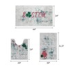 Bathroom Rugs 3 Piece Set - Non-Slip Ultra Thin Bath Rugs for Bathroom Floor - US States - 4 of 4