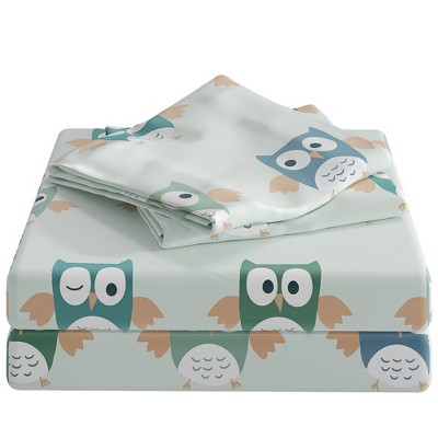 Kids 4 Piece Bed Sheet Set - Cute & Cozy Wrinkle-Resistant with Vibrant Designs - CGK Linens.