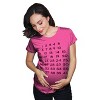 Maternity Calendar Countdown Pregnancy Tee Mark Off Baby Announcement T Shirt - Crazy Dog Maternity T Shirt - 2 of 4