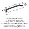 Amerock Bellamy Pull for Cabinets, Drawers, and Furniture - 4 of 4
