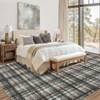 Plaid Washable Rug 10x13 Area Rug for Bedroom Modern Living Room Rug Non Slip Tartan Large Area Rug Non Shedding Throw Rugs Stain Resistant Carpet - 4 of 4