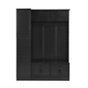 ACEPANO 59 in. W Modern 4-in-1 Shoe Cabinet with 6 Cabinets, 4 Coat Hooks & Adjustable Shelves-Black - 4 of 4