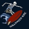 Men's Design By Humans Halloween Surfing Zombie Skeleton Funny Costume t shirt By graceandfinn T-Shirt - 2 of 4