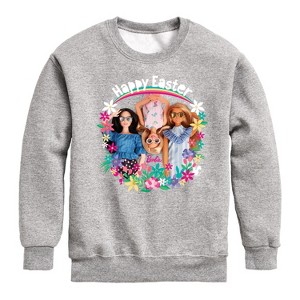Boys' - Barbie - Easter Graphic Long Sleeve Fleece Sweatshirt - 1 of 4