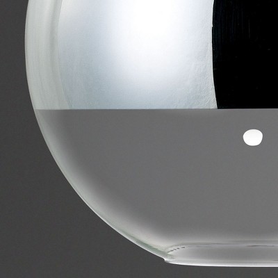 Chrome Clear Glass Mini Globe Pendant Light