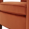 Okak Velve Accent Chair with Comfy Upholstery Removable cushion and Solid Wood Legs Elegant Reading Armchair for Living Room Waiting Room, Light Blue - 3 of 4