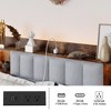 LOVMOR Full Queen King Size Platform Bed Frame with LED Lights, Charging Station, No Box Spring Needed, Easy Assemble - 4 of 4