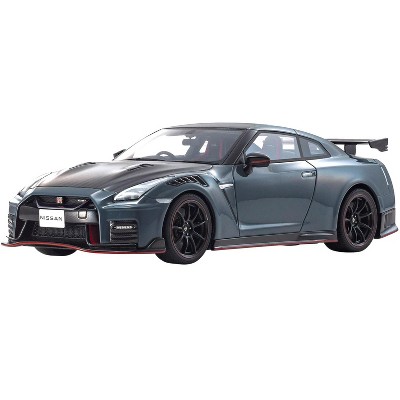 2022 Nissan GT-R Nismo RHD (Right Hand Drive) Dark Gray and Carbon Black "Special Edition" 1/18 Model Car by Kyosho