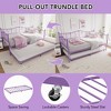 GustoWave Daybed with Trundle Bed, Love-Heart Headboard - 3 of 4