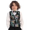 Gioberti Boy's 4pc Paisley Vest Set - 4 of 4
