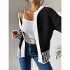 Coolmee Womens Fall Cardigan Sweaters Crewneck Long Sleeve Open Front Knit Sweater Women Fashion Cardigans - 3 of 4