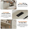 SinCiDo Farmhouse Full Size Bed Frame w/Storage Bookcase Headboard & Charging Station, Wood Platform Bed w/Wood Slat Support - 4 of 4