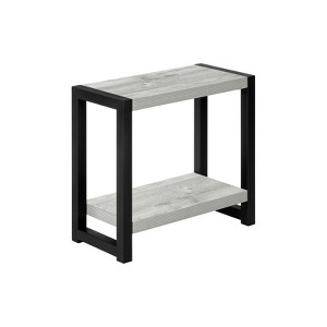 FONTOI 2-Tier Rectangle Side Table, Nightstand, Bedside Table, for Entryway, Sofa, Bedroom, Living Room, Grey, 11.75"*22"*23.75" - 1 of 4