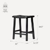 Maven Lane Noah Backless Counter Stool with Faux Leather 25" - 2 of 4