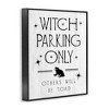 Stupell Industries Witch Parking Humorous Halloween Toad Grain Pattern Framed Giclee Art - 2 of 4