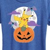 Women's - Pokémon - Pikachu Pumpkin With Moon Short Sleeve Graphic T-Shirt - 2 of 4