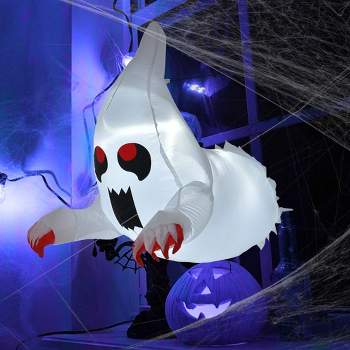 Costway 3.3' Halloween Inflatable Ghost Blow Up Flying Halloween Decoration for Party