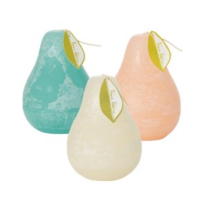 Sandy Beach Pear Candles Kit - Set of 3 - 1 of 4