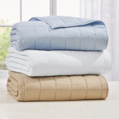 Full/Queen White Polyester Cooling Blanket
