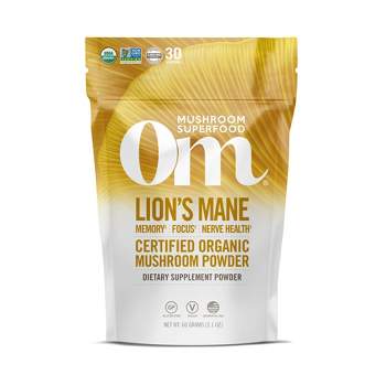Om Mushrooms Lion's Blend Superfood Vegan Powder - 2.11oz