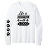 Collections Etc Life is Better With a Dog Long Sleeve Graphic T-Shirt - 3 of 4