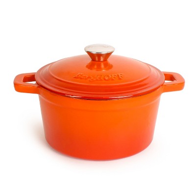BergHOFF Neo 3Qt. Cast Iron Round Covered Dutch Oven, Orange