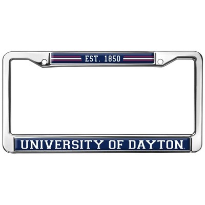 University of Dayton School Logo Full Size Standard License Plate Metal Frame
