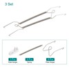 Unique Bargains Stainless Steel Invisible Design Wall Decorative Plate Hanger - 3 of 4