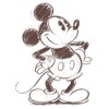 Girl's Disney Mickey Mouse Vintage Sketch T-Shirt - 2 of 4